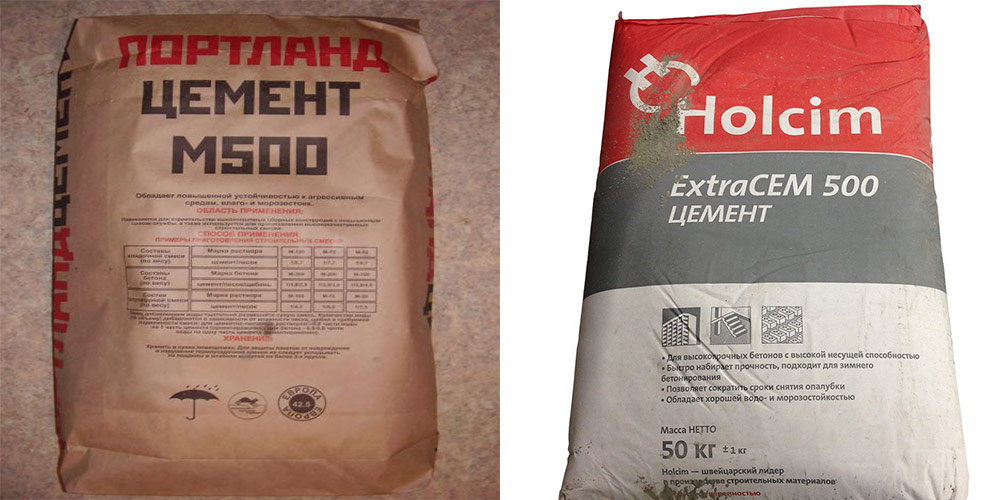 Маркировка на цементных упаковках